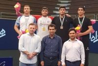 کشتی گیر اروند قهرمان سنگین وزن نونهالان کشور شد