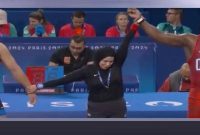 چیدمان عجیب داوران در مسابقات کشتی المپیک